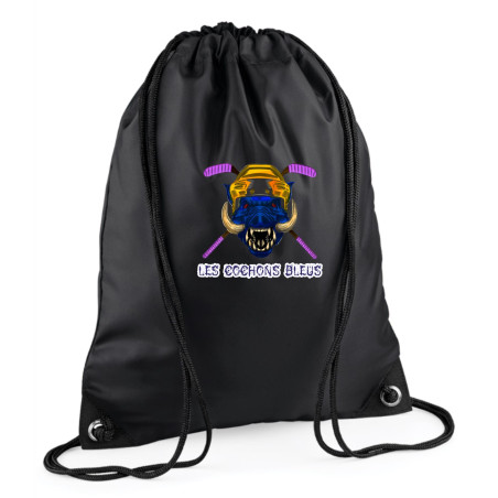 Sac à corde les cochons bleus de Bressuire