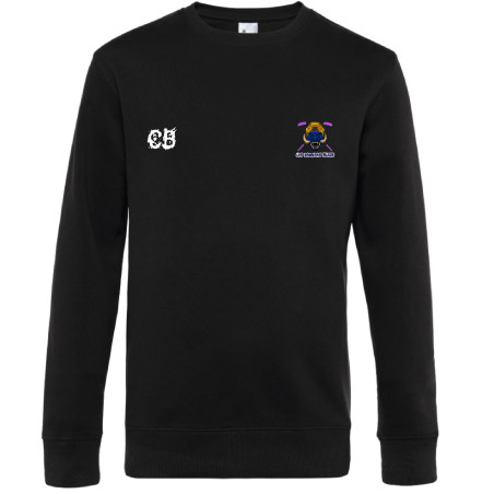 Sweat col rond les cochons bleus de Bressuire