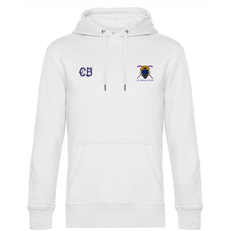 Sweat à capuche les cochons bleus de Bressuire