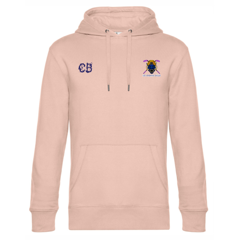 Sweat à capuche les cochons bleus de Bressuire