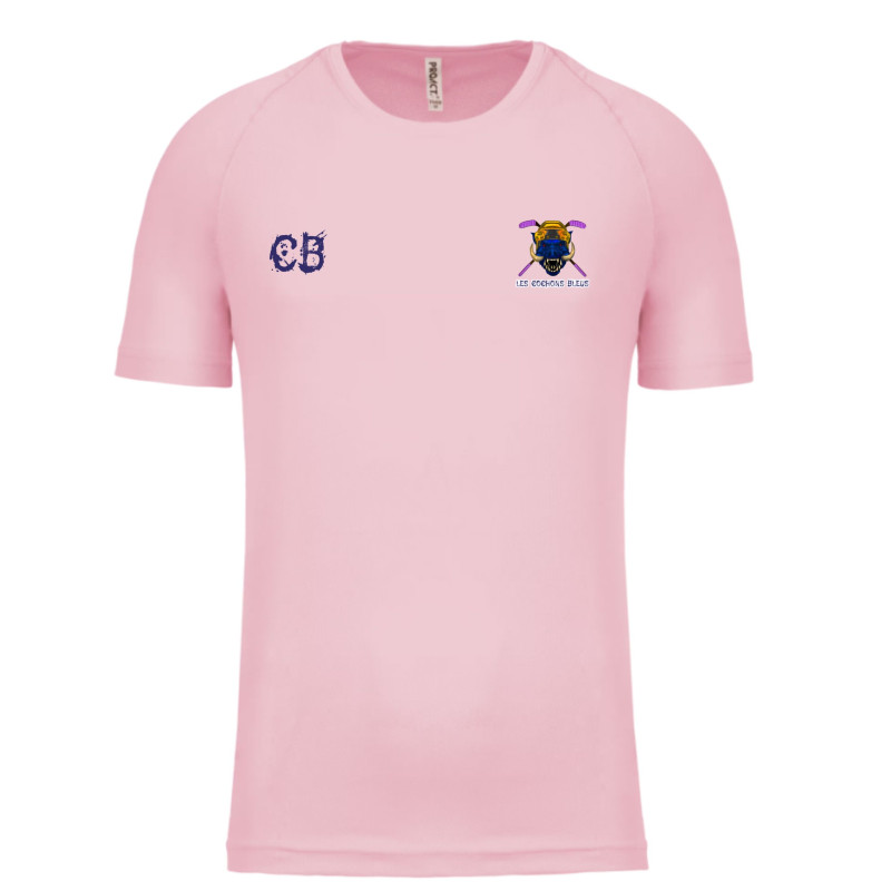 T-shirt sport les cochons bleus de Bressuire